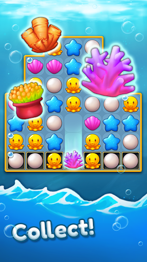 Ocean Friends : Match ۳ Puzzle - عکس بازی موبایلی اندروید