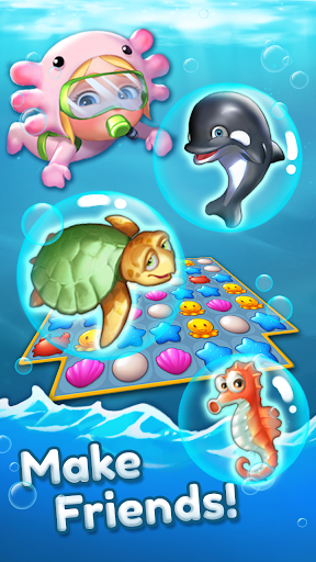 Ocean Friends : Match ۳ Puzzle - عکس بازی موبایلی اندروید