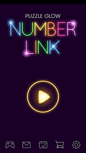 Puzzle Glow : Number Link Puzz - Gameplay image of android game