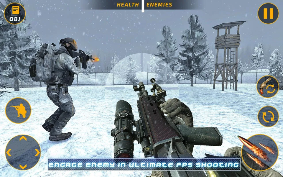 Sniper Battle: Fps shooting 3D - Gameplay image of android game