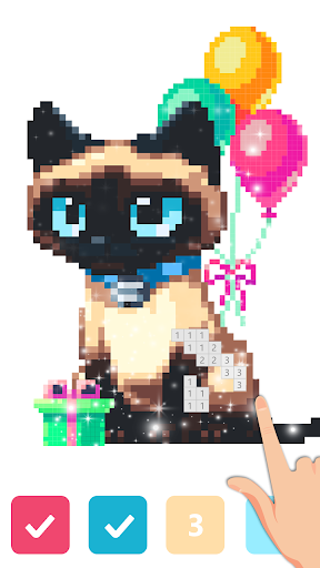 Pix۱۲۳: Color by Number Games - عکس بازی موبایلی اندروید