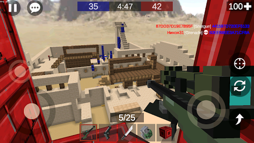 Pixel Combats 2: Gun games PvP - Gameplay image of android game