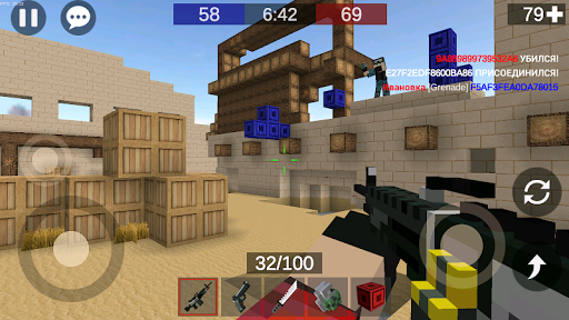 Pixel Combats 2: Gun games PvP - Gameplay image of android game