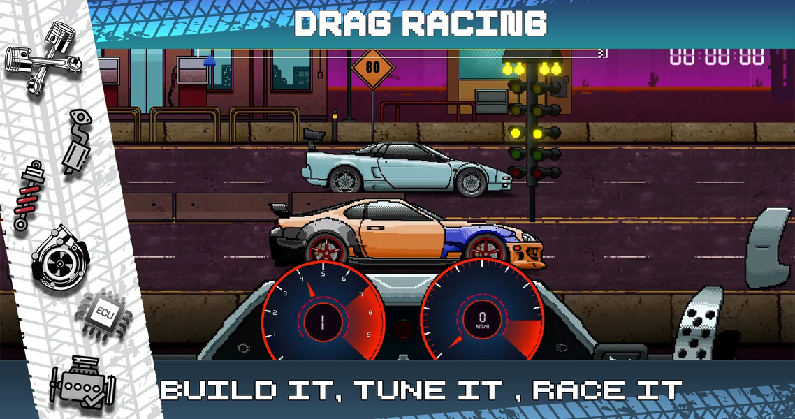 Pixel Racer - Gameplay image of android game