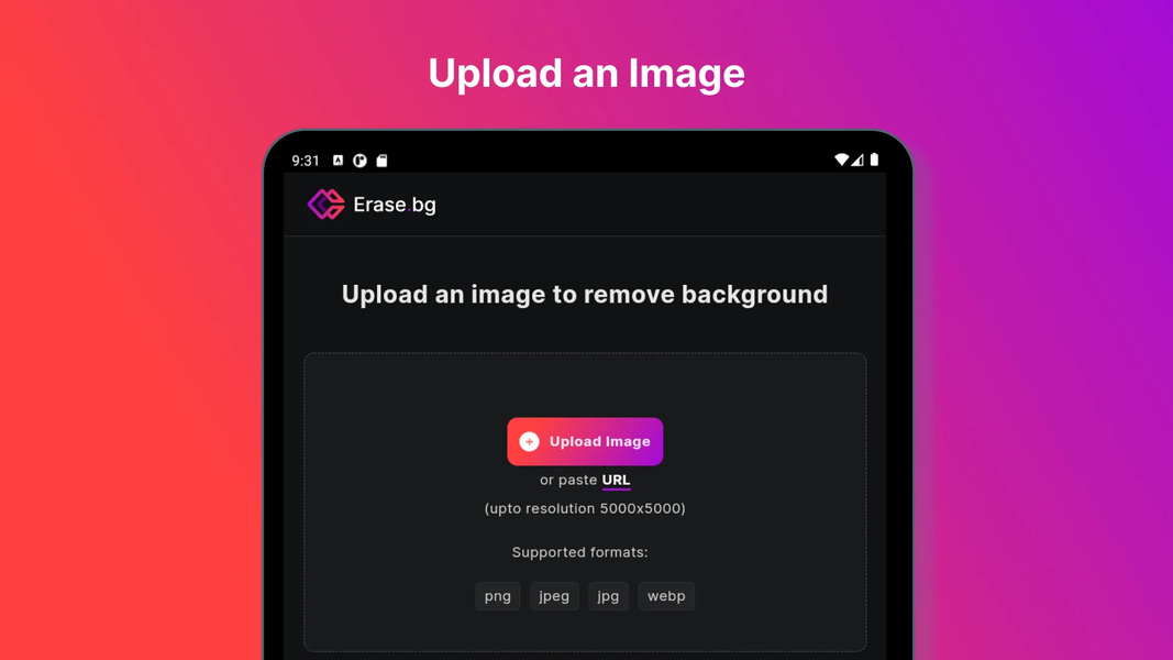 Erase.bg (Remove Background) - Image screenshot of android app