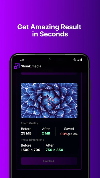 Shrink.media (Compress Images) - Image screenshot of android app