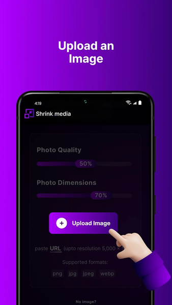 Shrink.media (Compress Images) - عکس برنامه موبایلی اندروید