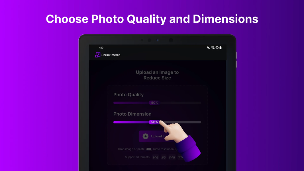 Shrink.media (Compress Images) - Image screenshot of android app
