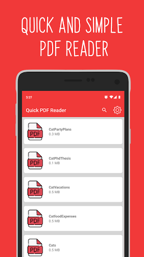 PDF Reader 2021 - Free & Quick PDF Viewer - عکس برنامه موبایلی اندروید