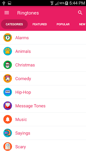 Popular Ringtones - عکس برنامه موبایلی اندروید