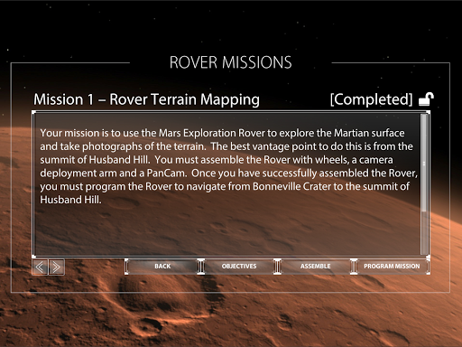Challenger Rover - Image screenshot of android app