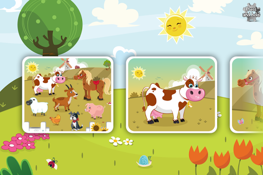 Animal Jigsaw Puzzle Toddlers - Gameplay image of android game