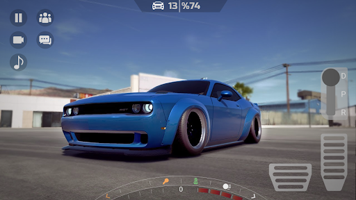 Parking Dodge Challenger City - Gameplay image of android game