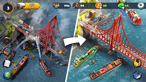 Port City: Ship Transit Tycoon - Gameplay image of android game
