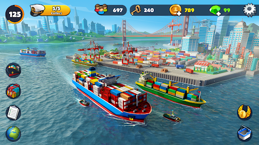 Port City: Ship Transit Tycoon - Gameplay image of android game