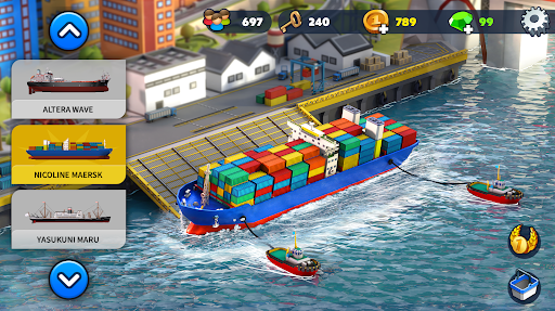 Port City: Ship Transit Tycoon - Gameplay image of android game