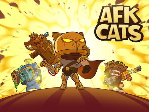 AFK Cats: Epic Idle Dungeon RPG Hero Arena Battle - Gameplay image of android game