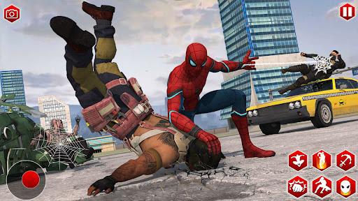 Spider Rope Hero Man Gangster Crime City Battle - Image screenshot of android app