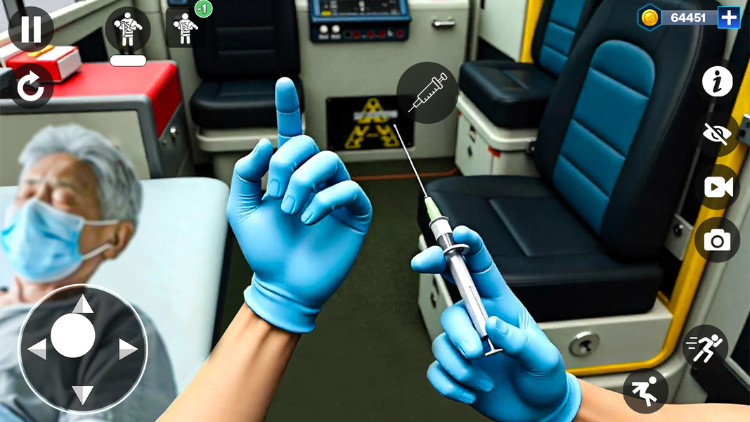 Ambulance Rescue Simulator 3d - Gameplay image of android game