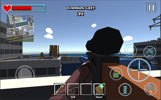 Sniper Shooter Blocky Hitman - Gameplay image of android game