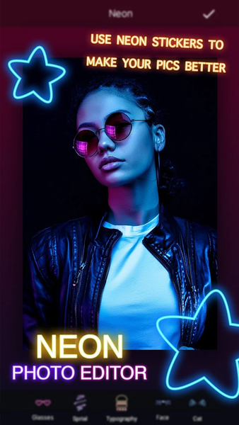 Neon Photo Editor: Art, Effect - عکس برنامه موبایلی اندروید