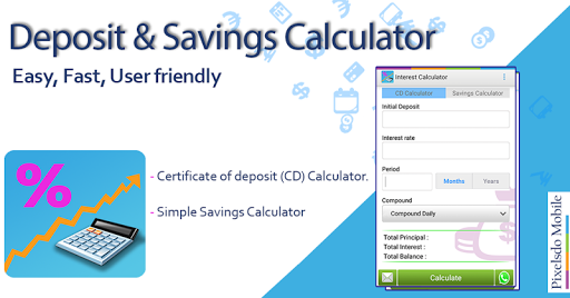 Deposit & Savings Calculator - عکس برنامه موبایلی اندروید