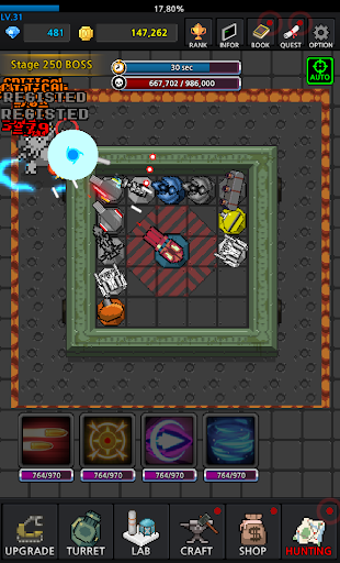 Grow Turret TD : Idle Clicker - Gameplay image of android game