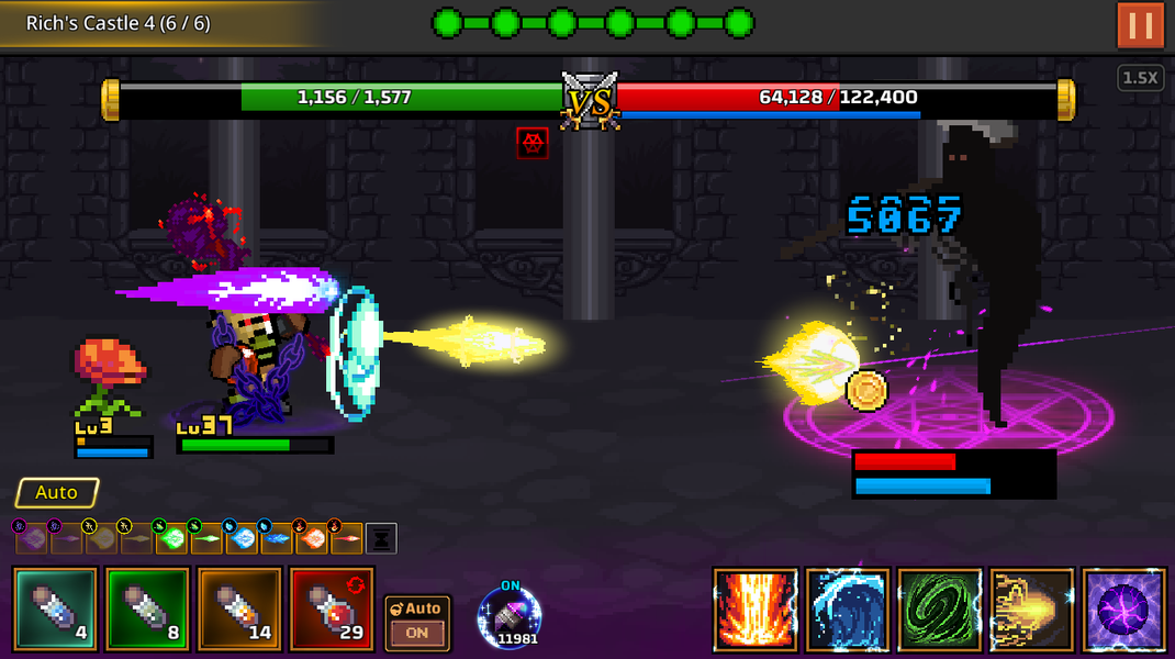 Grow Magic Master : Idle Rpg - Gameplay image of android game