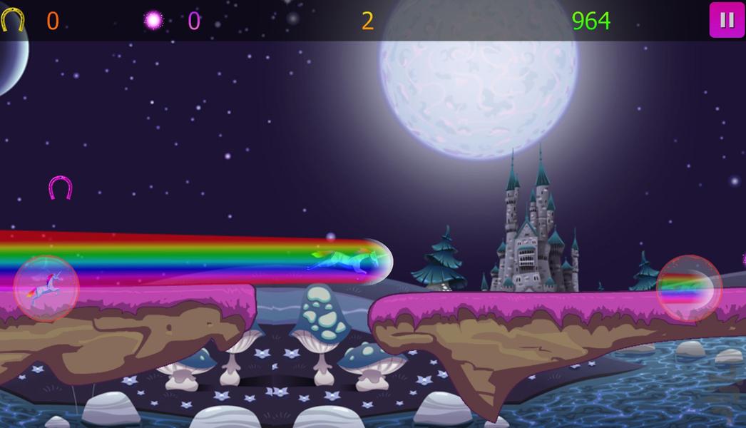 اسب تک شاخ دونده - Gameplay image of android game