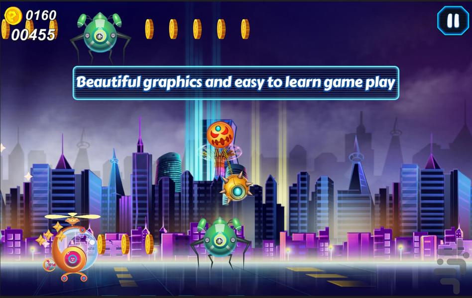 مرد عنکبوتي پرنده - Gameplay image of android game