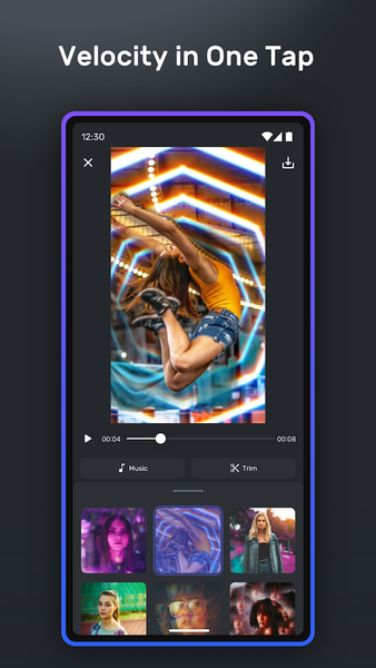 Velomingo: Velocity Edit Maker - عکس برنامه موبایلی اندروید