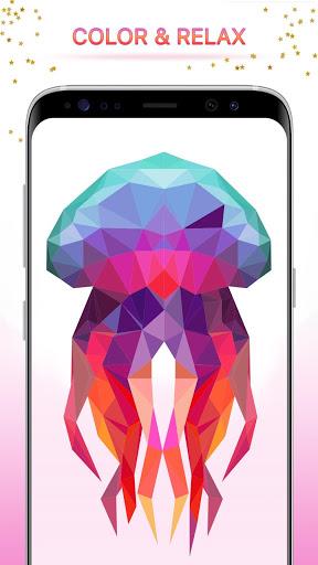 Low Poly Book - coloring book & art game by number - عکس برنامه موبایلی اندروید