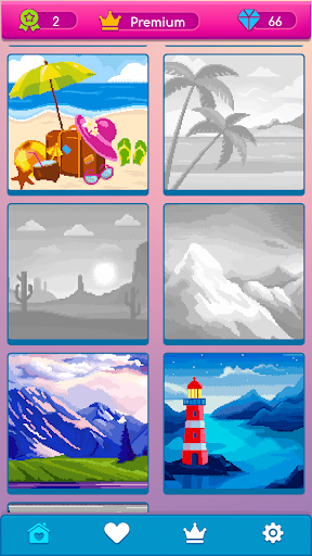 Pixel Art Book - pixel coloring, сolor by number - Image screenshot of android app