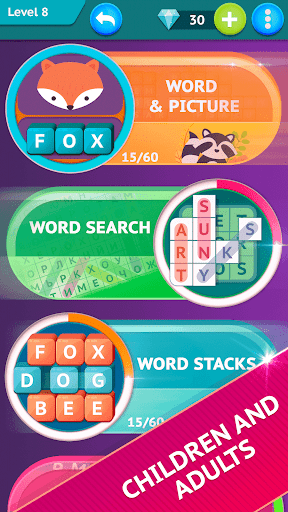 Smart Words - Word Search, Word game - عکس بازی موبایلی اندروید