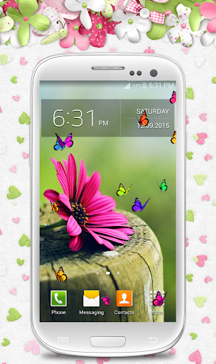 Butterflies Flying On Screen - Image screenshot of android app