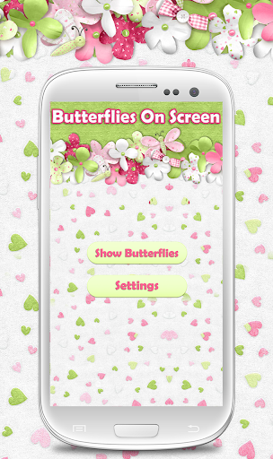 Butterflies Flying On Screen - Image screenshot of android app