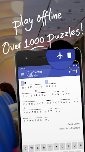 Cryptogram - puzzle quotes - عکس بازی موبایلی اندروید
