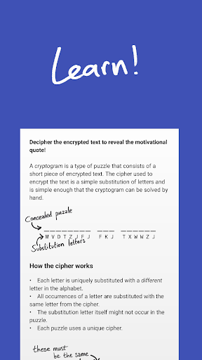 Cryptogram - puzzle quotes - عکس بازی موبایلی اندروید
