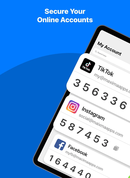 Authenticator App - عکس برنامه موبایلی اندروید