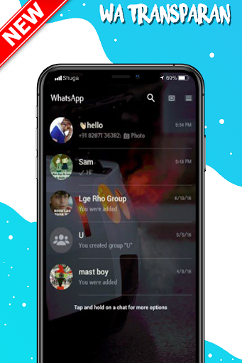 GB WA Delta Transparan - Image screenshot of android app