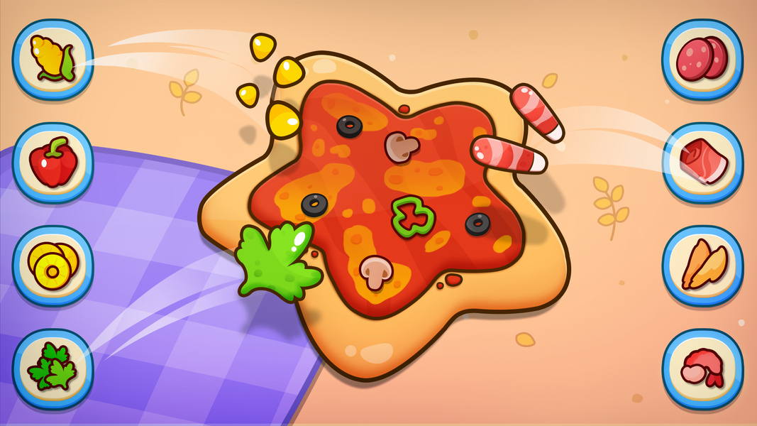 Pizza Maker Kids Cooking Games - Gameplay image of android game