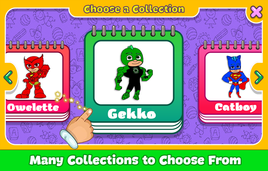 Coloring book for Masks - Gameplay image of android game