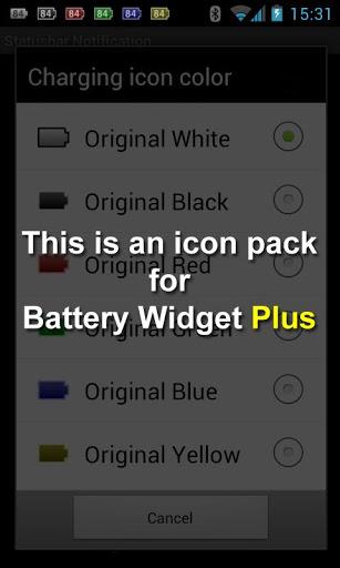 Battery Widget Icon Pack 3 - Image screenshot of android app