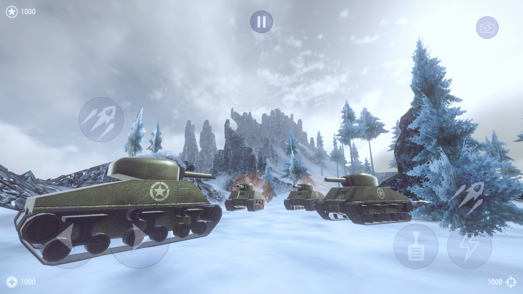 Battle Tank Simulator 3D 2022 - Gameplay image of android game