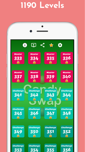 Candy Swap 1190 levels - Gameplay image of android game