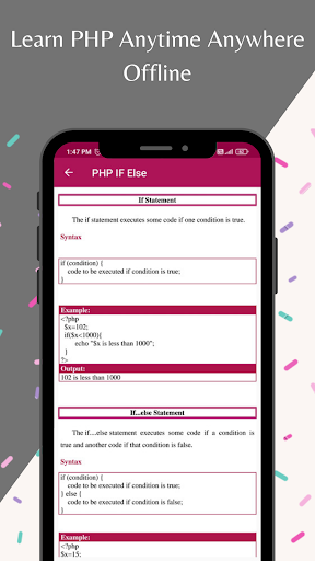 PHP - Image screenshot of android app