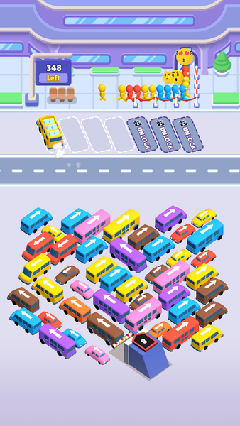 Sort Frenzy: Rescue Bus Jam 3D - Gameplay image of android game