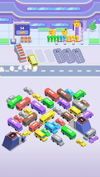 Sort Frenzy: Rescue Bus Jam 3D - Gameplay image of android game