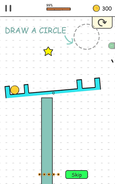 Draw & Roll: Physics Puzzler - Gameplay image of android game