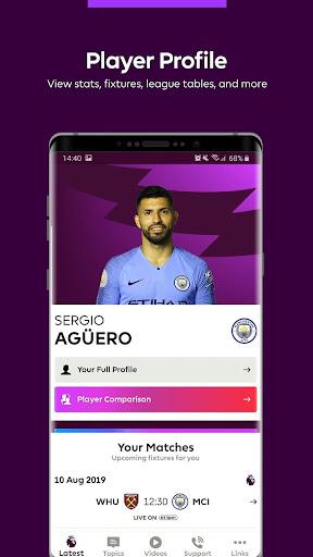 Premier League Player App - عکس برنامه موبایلی اندروید